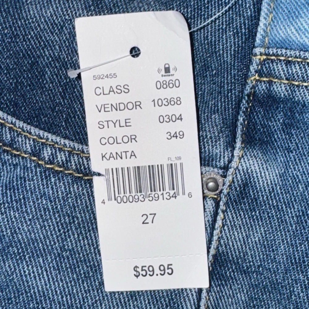 Pacsun NEW High Rise Straight Leg Two Tone Jeans Size 27 - Picture 4 of 6